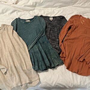 Bundle of 4 boutique blouse sweater tops